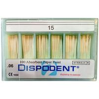 Штифты бумажные Dispodent 06 №15 (100 шт)