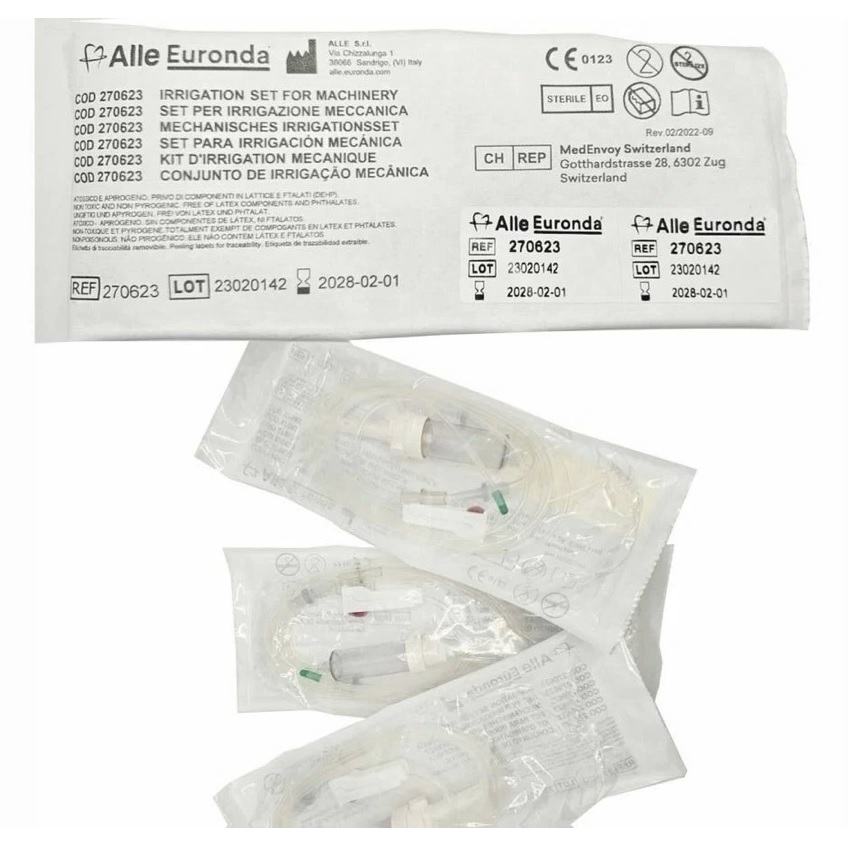 Ирригационные стерильные трубки ALLE в упаковке 10 штук (д/аппаратов W&H), арт. 270623 Euronda