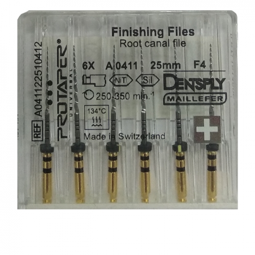 ПроТейпер голд машин./ProTaper Gold Finishing files 25мм. F4  6шт. Maillefer A0411225G0403