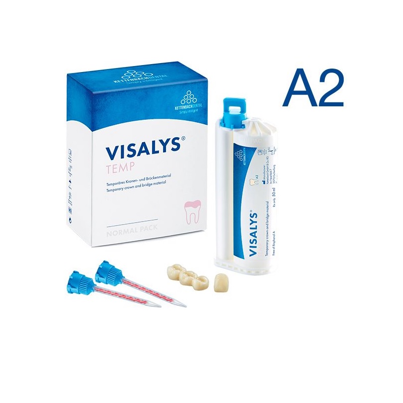 Материал Visalys Temp для временных коронок А2, 1:10, 50 мл (76 гр.) 13781 Kettenbach