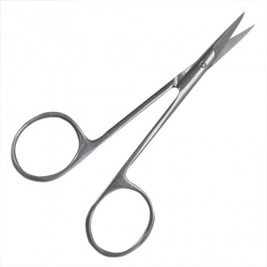 Ножницы глазные 113мм прямые