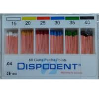 Штифты гуттаперчевые Dispodent 04 №15-40 (60 шт)