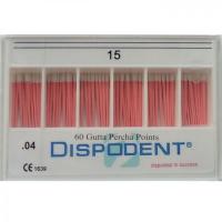 Штифты гуттаперчевые Dispodent 04 №15 (60 шт)