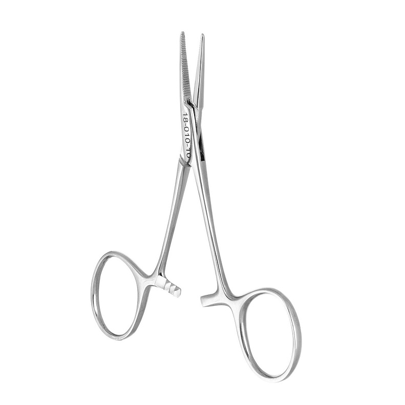 18-010-10 Зажим прямой, 10 см, 1 шт. ЭУРМЕД