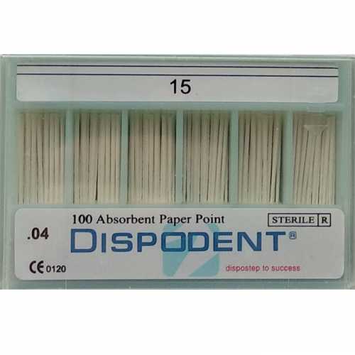 Штифты бумажные Dispodent 04 №15 (100 шт)