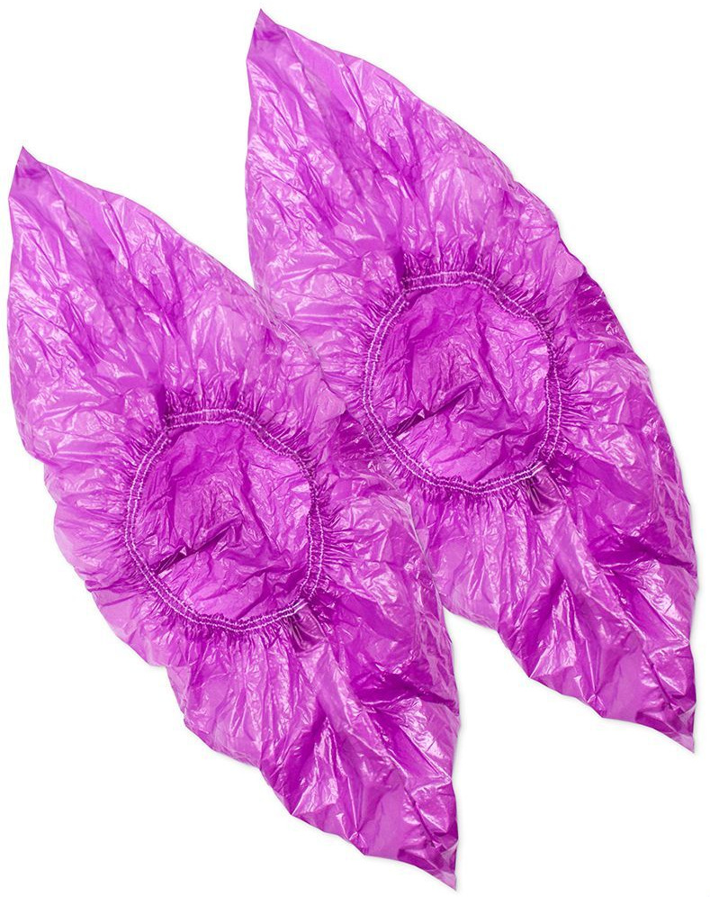 Бахилы Экстра плюс фиолетовые Elegreen (50пар) (2000пар/т.к.)