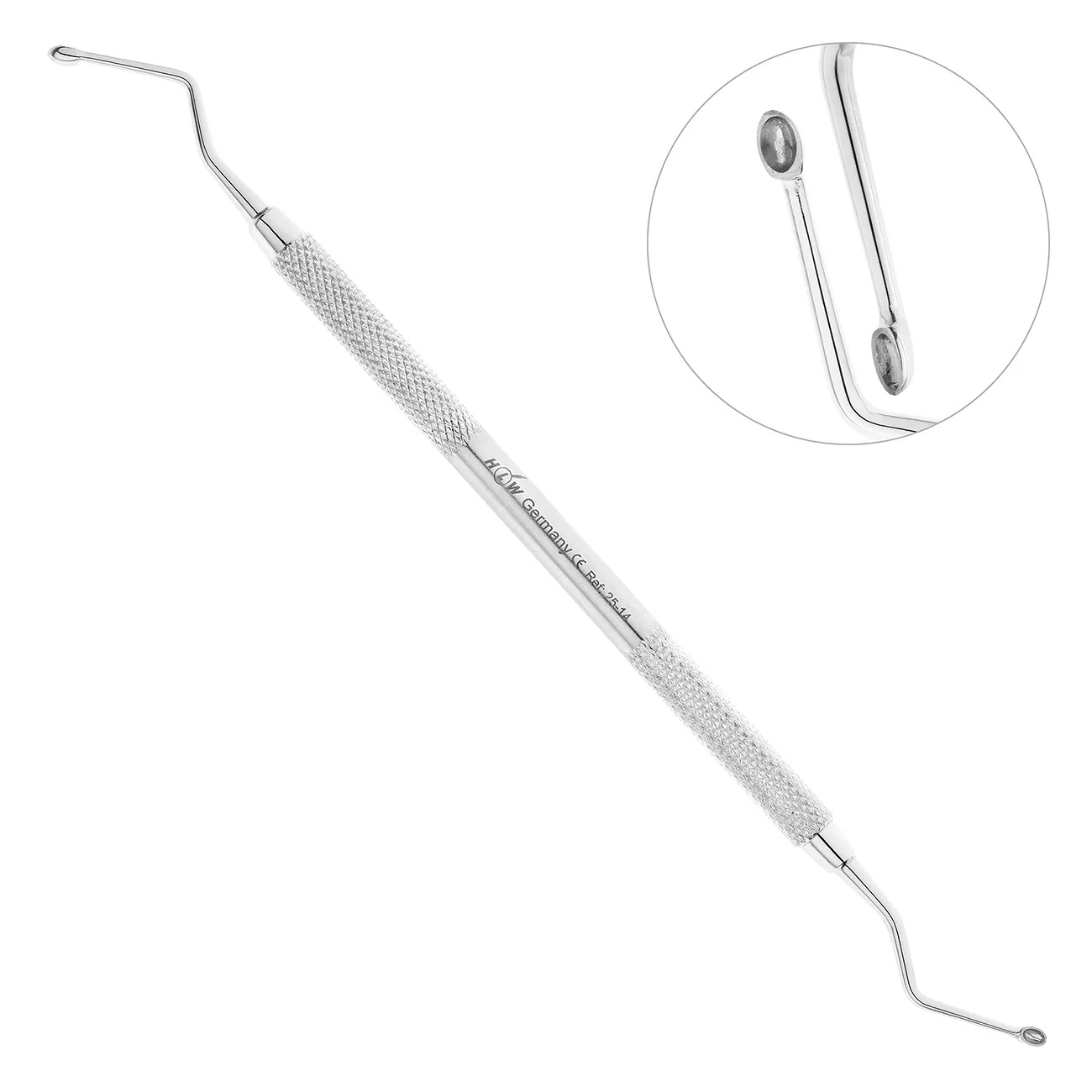 25-14 Ложка кюретажная Hemingway 2 мм овальная HLW