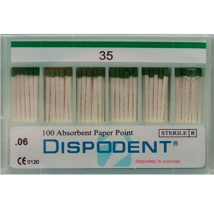 Штифты бумажные Dispodent 04 №35 (100 шт)