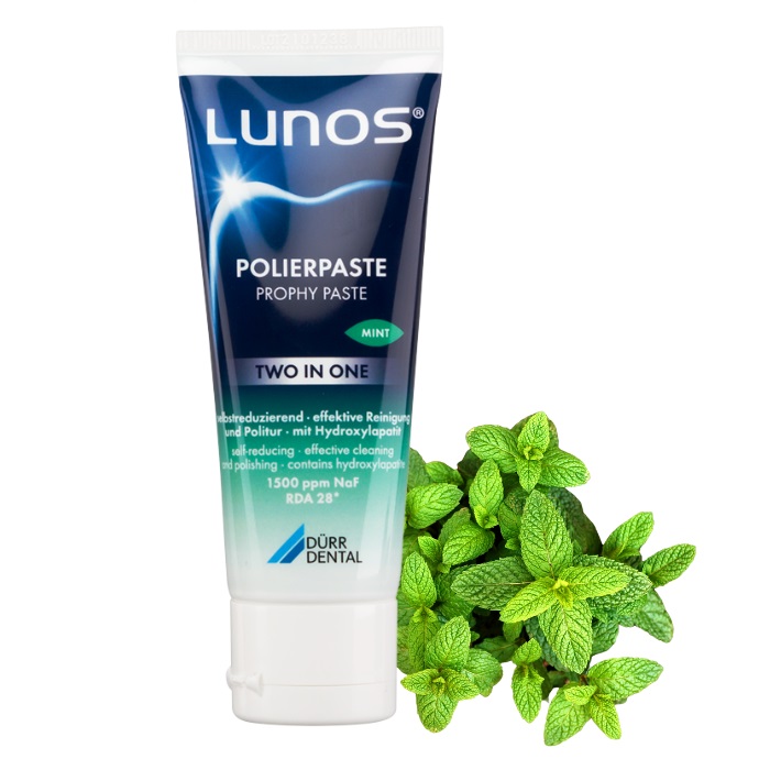 Паста полировальная Lunos Polier Paste Two in One, mint, CPZ730A1901, 100 гр. Durr Dental