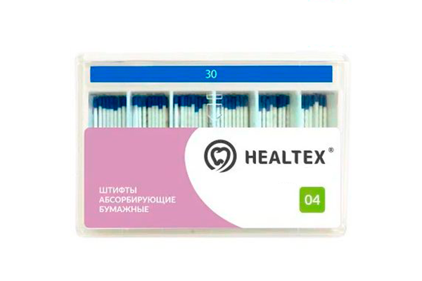 Штифты бумажные Healtex конусность 04 размер 80 100 шт PMM80/4               