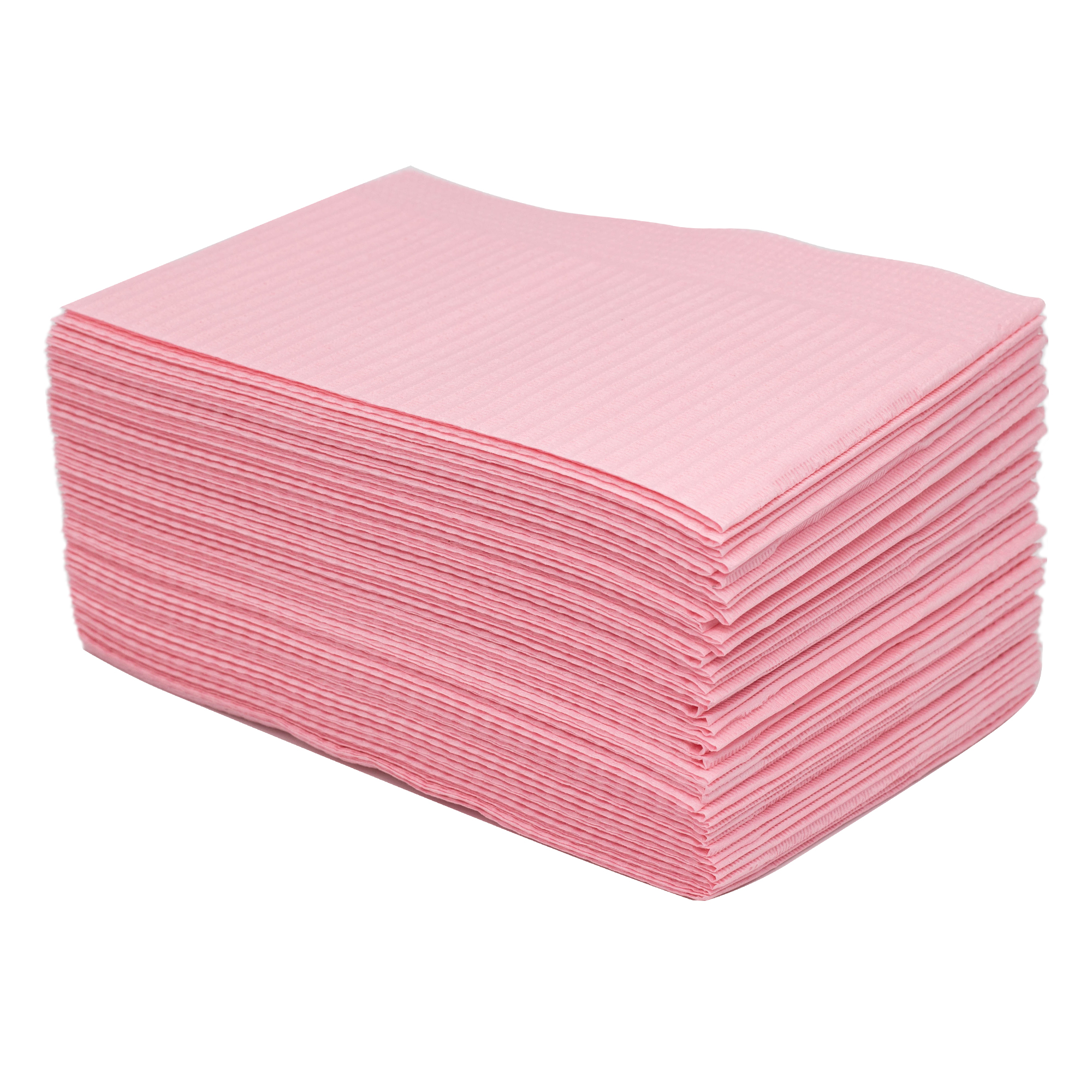 Салфетки нагрудные 2-слойные "JNB" 33*45см 125 шт розовые