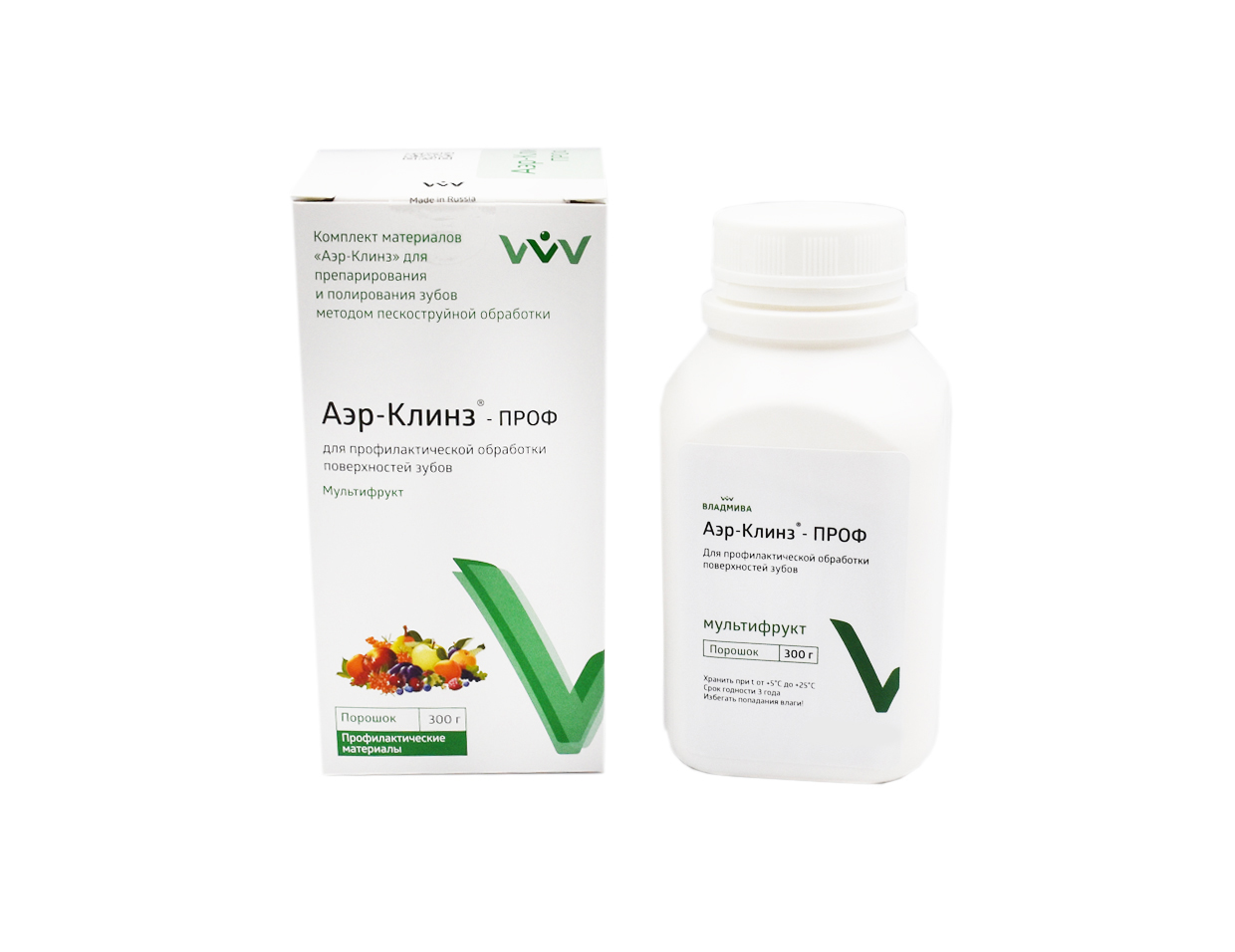 Аэр-клинз ПРОФ мультифрукт 300 г Владмива