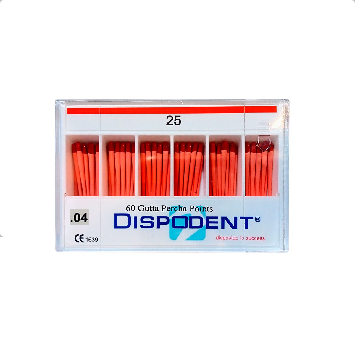 Штифты гуттаперчевые Dispodent 04 №25 (60 шт)