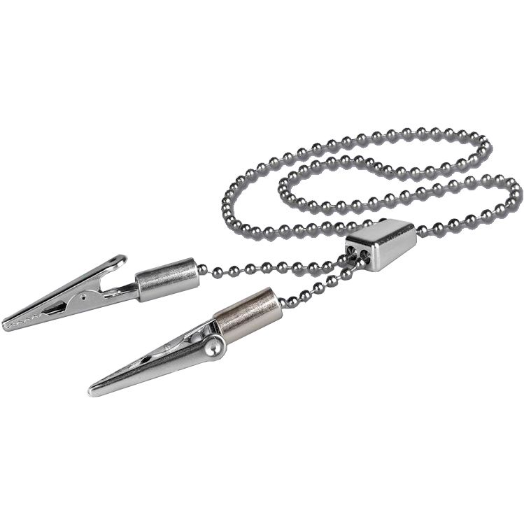 Зажим для салфеток под серебро (крокодил) регулируемый длины 