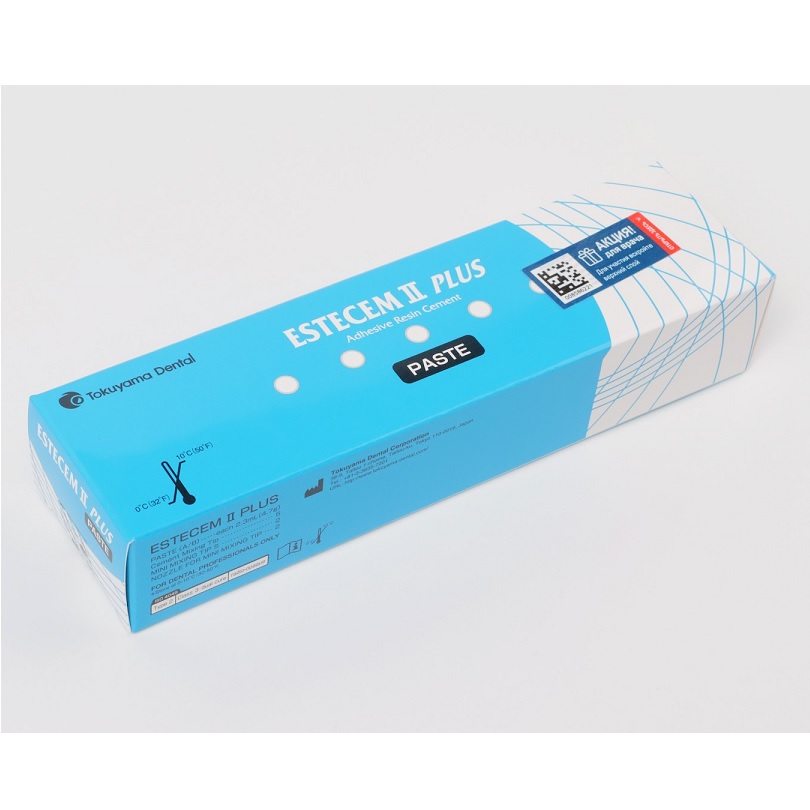 Композитный цемент Эстецем / ESTECEM II Plus Paste Clear в шприце 4.7 г 16363 Tokuyama Dental