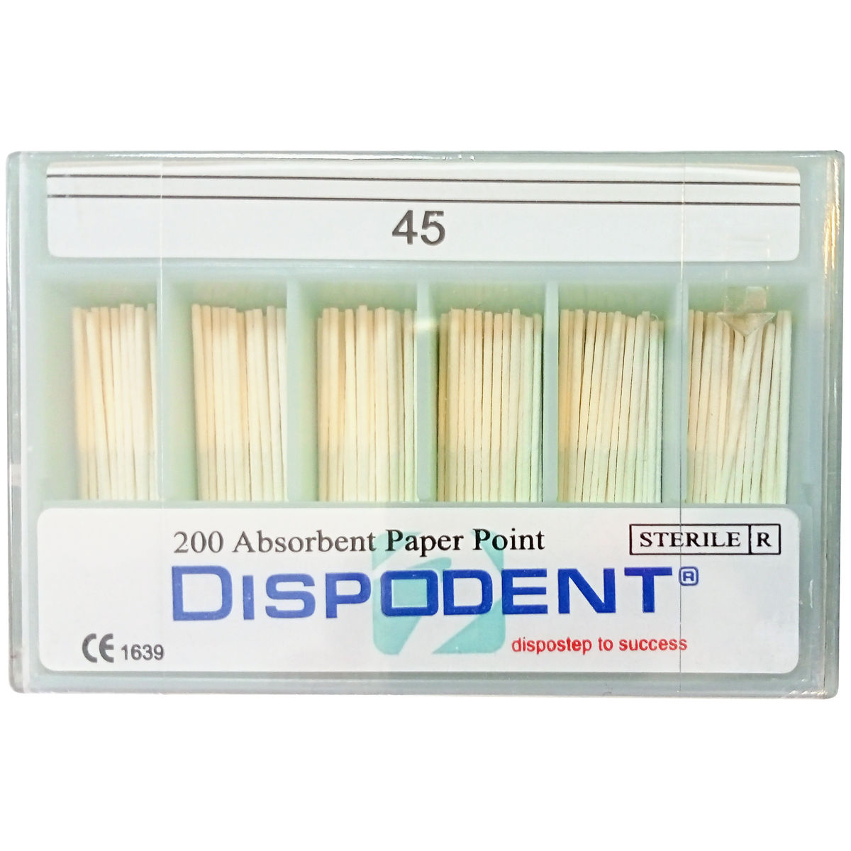 Штифты бумажные Dispodent 02 №45 (200 шт)