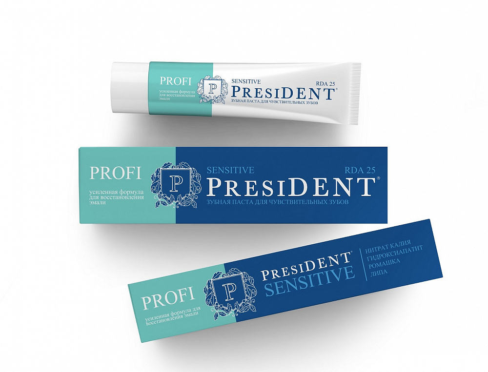 Зубная паста PRESIDENT PROFI sensitive д/чувств.зубов  50 мл110004