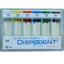 Штифты бумажные Dispodent 04 №15-40 (100 шт)