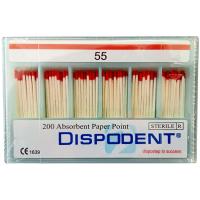 Штифты бумажные Dispodent 02 №55 (200 шт)