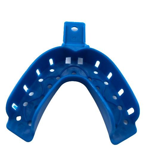 Ложка слепочная № 3 НИЗ синяя (Сонис) многодырчатые