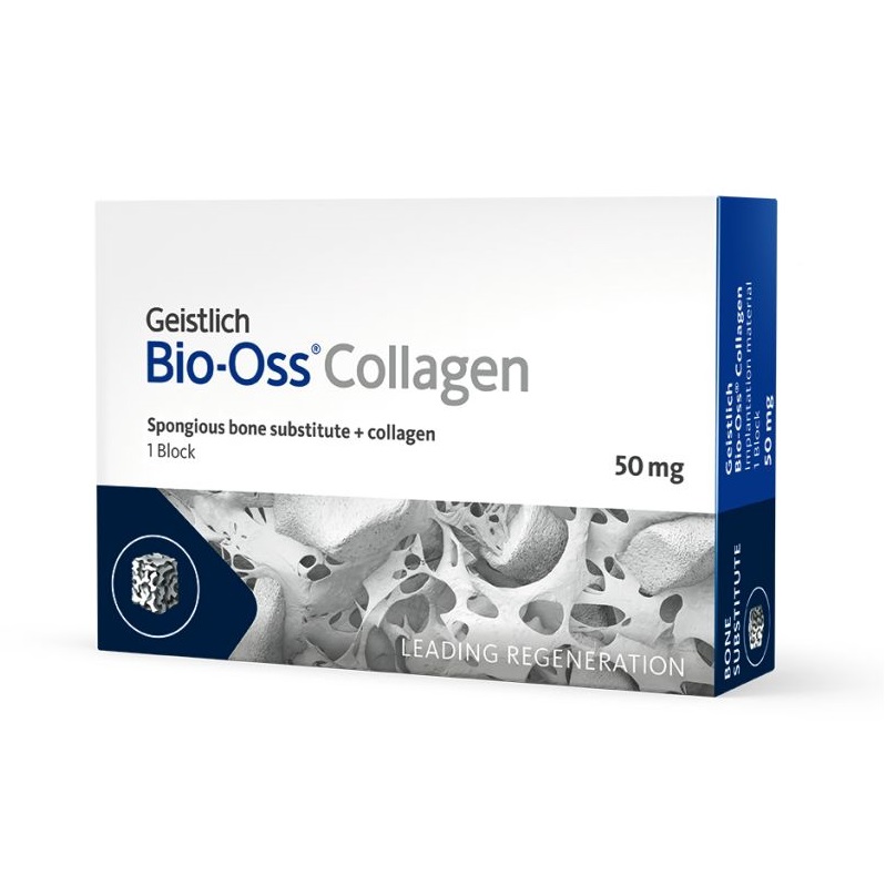 Bio-Oss Collagen 50 мг, натуральный костнозамещающий материал в виде блока, арт: 500412