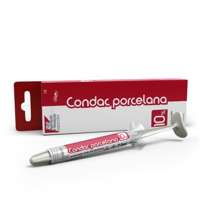 Condac Porcelana (плавиковая кислота 10%) гель в шприце 2.5 мл. артикул 55047 FGM