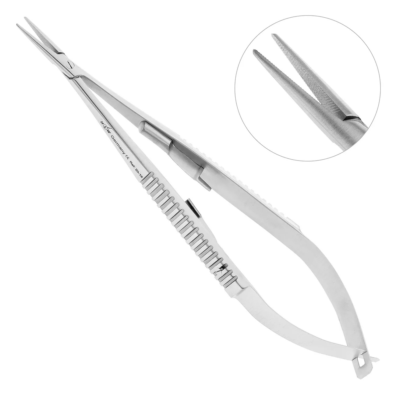 20-16 Иглодержатель прямой Castroviejo,14 см HLW