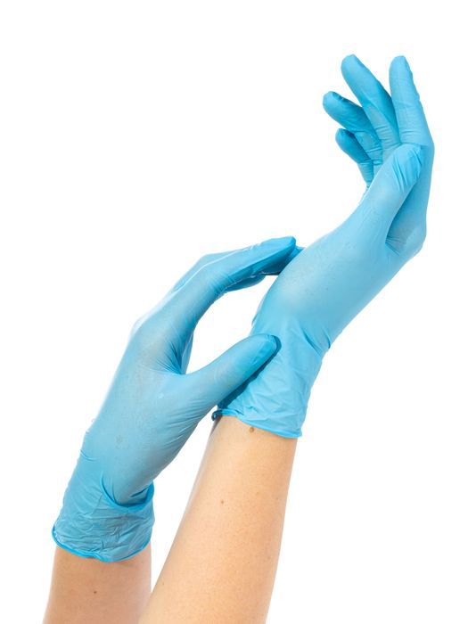 Перч. нитр. голубые 50 пар. уп. размер M - Perchachi Nitrile Gloves/Pulin