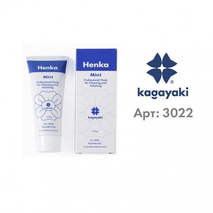 Паста стоматологическая шлифовальная Хенка / Henka, мята, 115 гр. 3022 Kagayaki