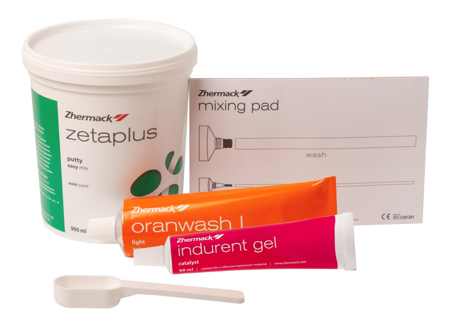 Слепочная масса Zetaplus + Oranwash L + Indurent Gel + Mix.Pad (набор) C100730
