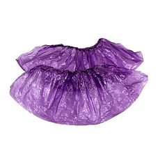 Бахилы Elegreen Экстра Плюс (с 2-ой резинкой) фиолетовые, 3,7 г/пара(50пар) (2500пар/т.к.)