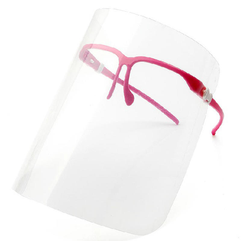 Экран защитный для лица Кристидент "Классик" (1 оправа + 5 щитков) цвет розовый