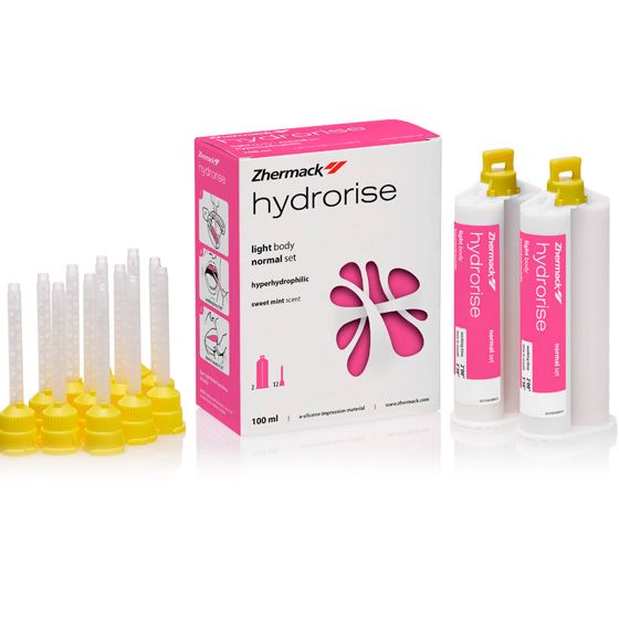 C207000 Hydrorise Light Body Normal Set - стоматоогический оттискный материал (2 х 50 мл) Zhermack