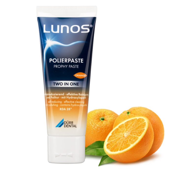 Паста полировальная Lunos Polier Paste Two in One, orange, CPZ720A1901, 100 гр. Durr Dental