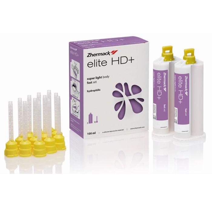 Слепочная масса Элит эйч ди / Elite HD+ Super Light Body Fast Set 2 х 50 мл + 12 канюль C203050