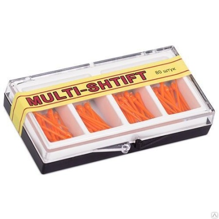 Штифты беззольные лабораторные оранжевые кон 1.5 (80 шт), MULTI-SHIFT
