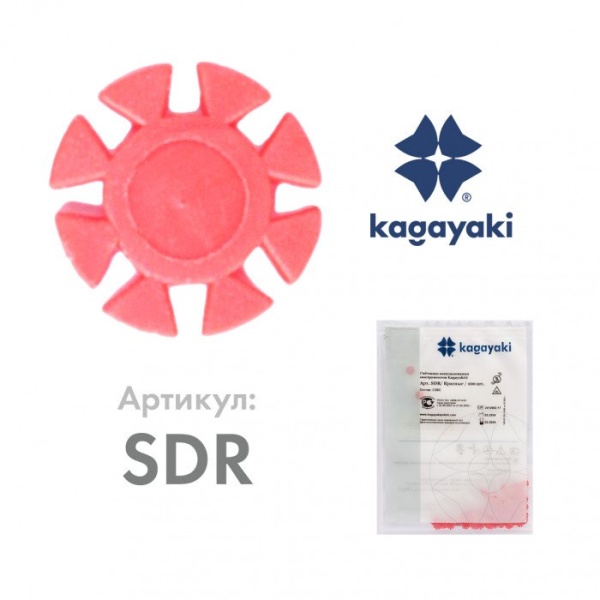 Счетчик использования инструментов ромашки красные 100 шт. в упак. SDR Kagayaki