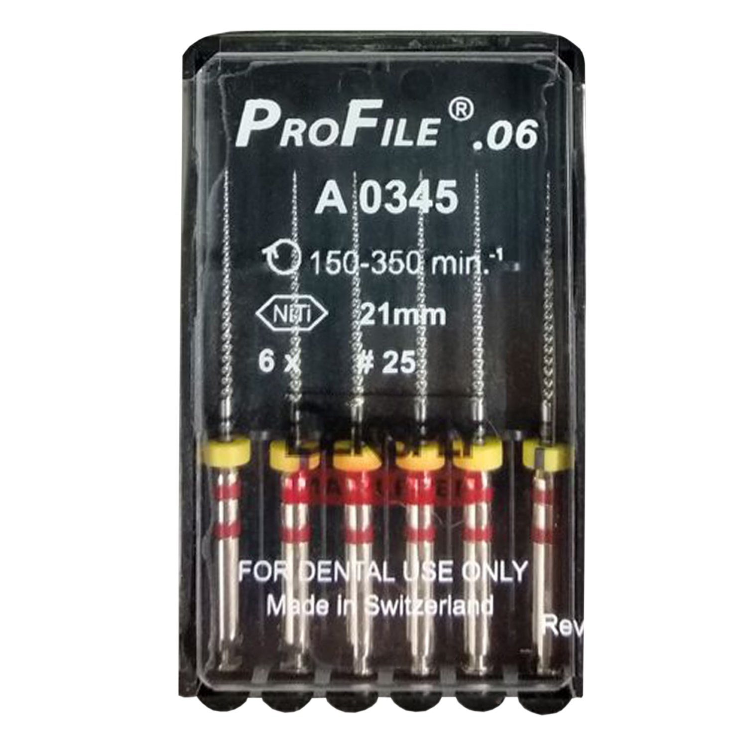 Профайл/Profile 06 25/21 мм 6 шт Maillefer A034522102512