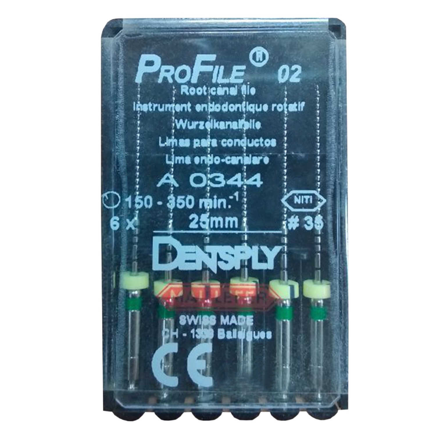 Профайл/Profile 02 35/25 мм 6 шт Maillefer A034422503500