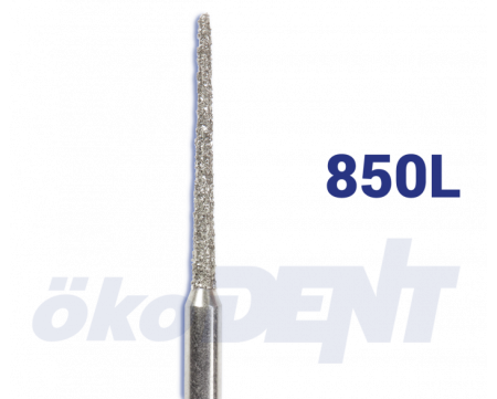 850L010FFG Бор алмазный конический длиннный красный  мелкая зер.okoDENT Германия