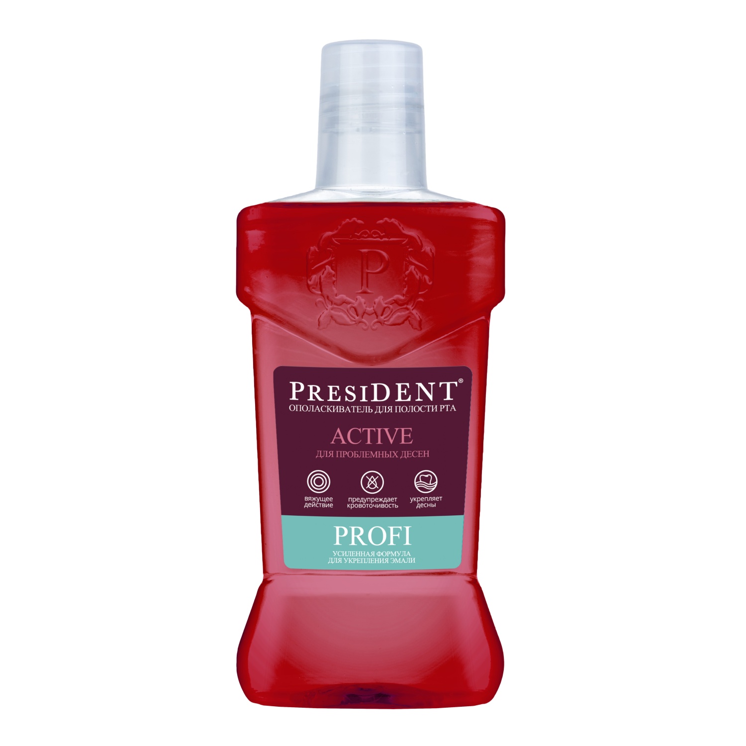 Ополаскиватель для полости рта PRESIDENT PROFI Active д/проблем.десен 250 мл 31101
