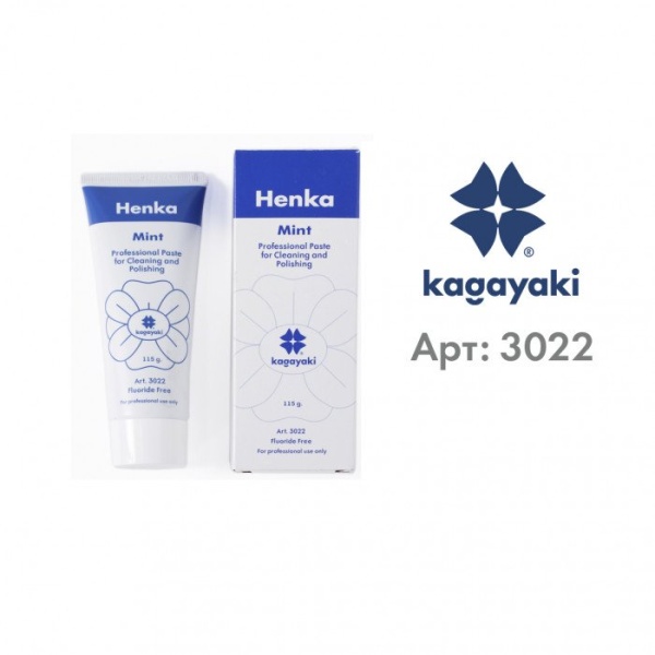 Паста стоматологическая шлифовальная Хенка / Henka, мята, 115 гр. 3022 Kagayaki