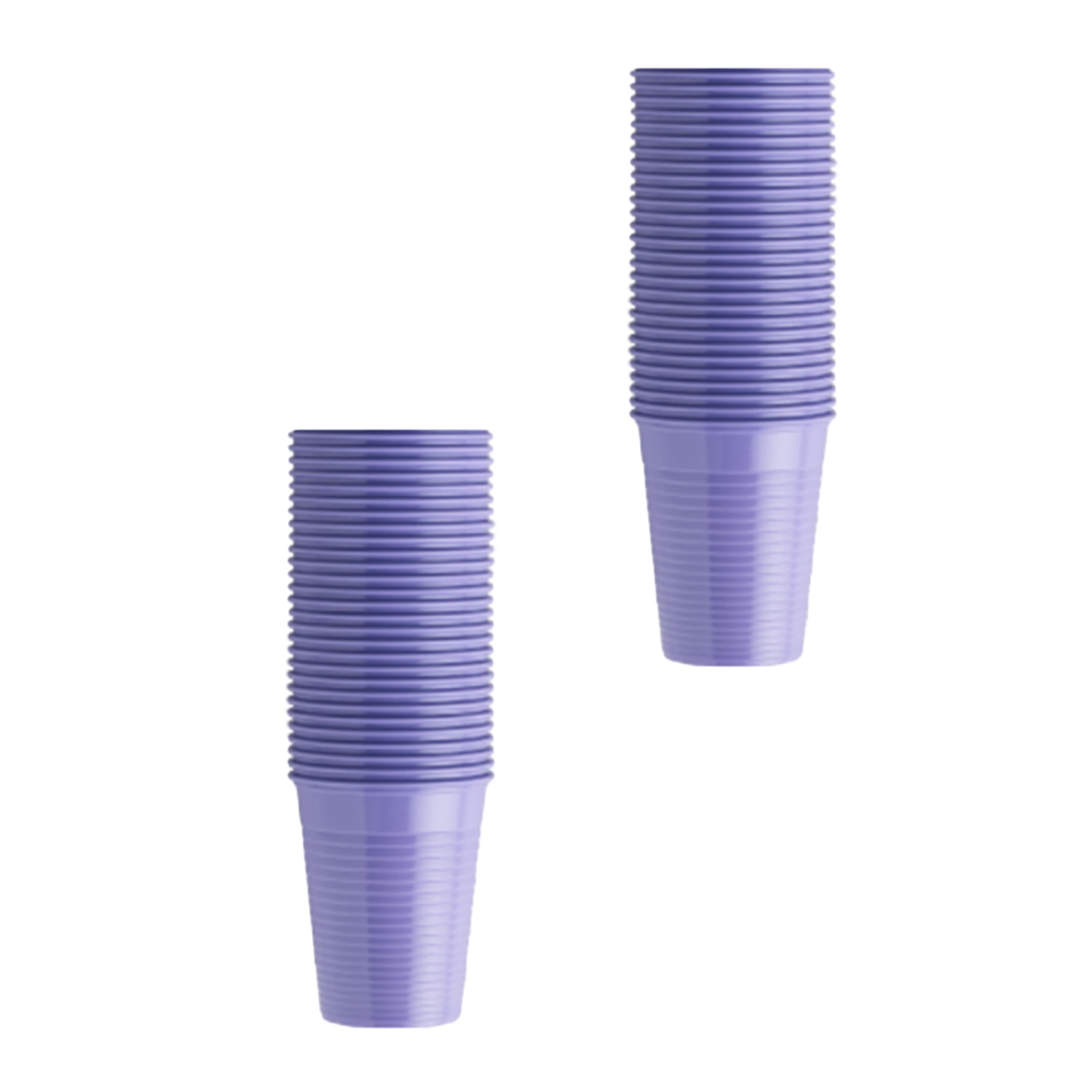 Стаканы однораз окраш и неокраш, емк 200 мл, 100 шт, лиловые